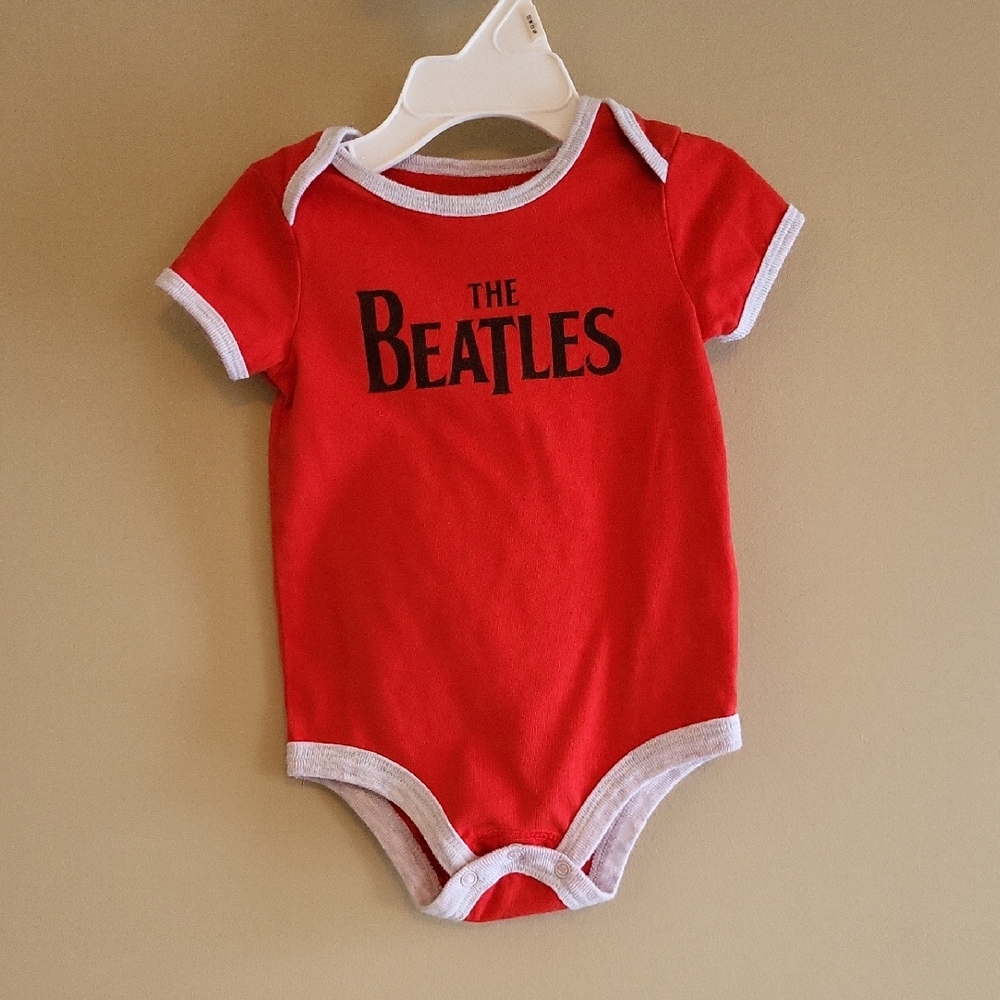 The Beatles red/white onesie/bodysuit